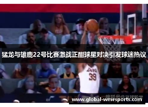 猛龙与雄鹿22号比赛激战正酣球星对决引发球迷热议